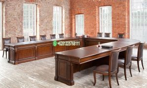 Meja Rapat Kayu Jati Model U Minimalis Klasik Mewah Meja Rapat Kayu Jati Model U Minimalis Klasik Mewah