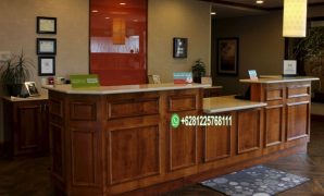 Meja Resepsionis Kayu Jati Jepara Minimalis Simple Elegan Meja Resepsionis Kayu Jati Jepara Minimalis Simple Elegan