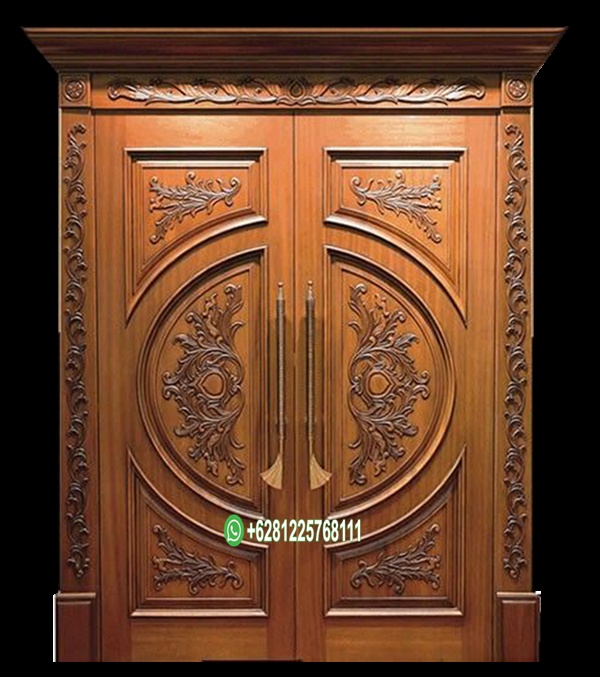 Model Model Pintu Kupu Tarung Ukir Mewah Kayu Jati Jepara