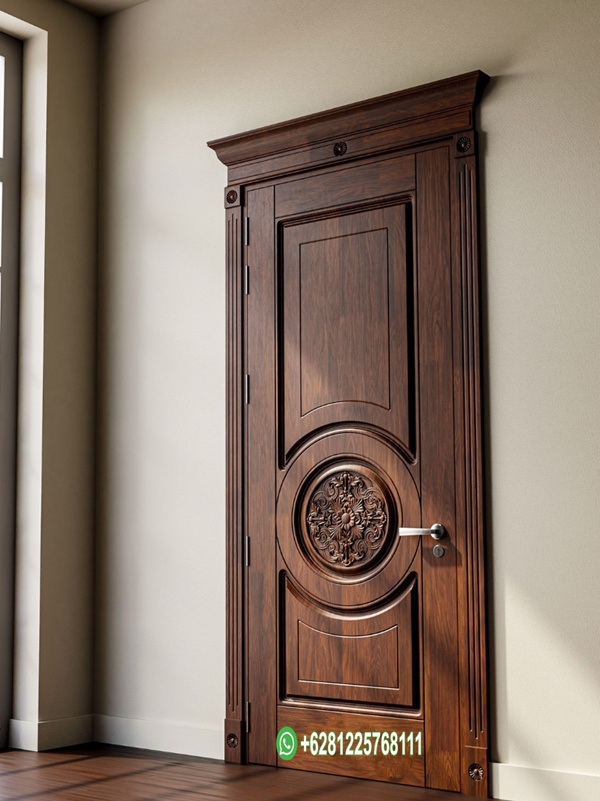 Model Pintu Kamar Mewah Kayu Jati Perhutani Kualitas 1