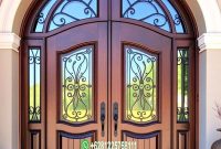 Model Pintu Lengkung Kaca Tralis Besi Kayu Jati 2 Daun Model Pintu Lengkung Kaca Tralis Besi Kayu Jati 2 Daun