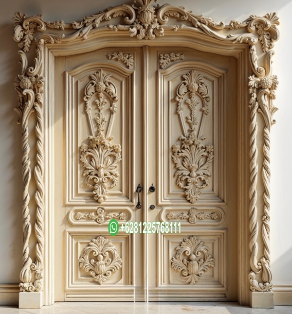 Pintu Klasik Eropa Style Full Ukir Mewah Made In Jepara