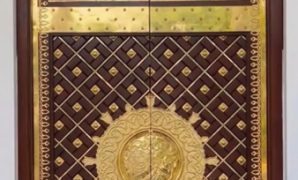 Pintu Masjid Nabawi Kayu Jati Jepara Aksesoris Kuningan Pintu Masjid Nabawi Kayu Jati Jepara Aksesoris Kuningan