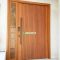 Pintu Utama Single Besar Jati Perhutani Frameless Rumah Minimalis Modern