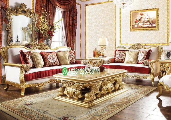 Set Sofa Tamu Luxury Jepara Model Terbaru Ukiran Hand Made Asli