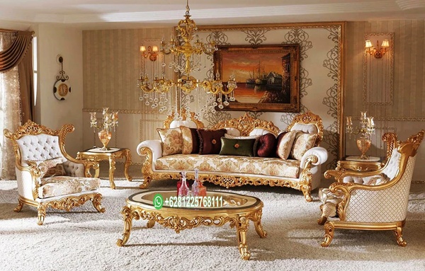 Set Sofa Ukir Jepara Klasik Untuk Ruang Tamu Mewah